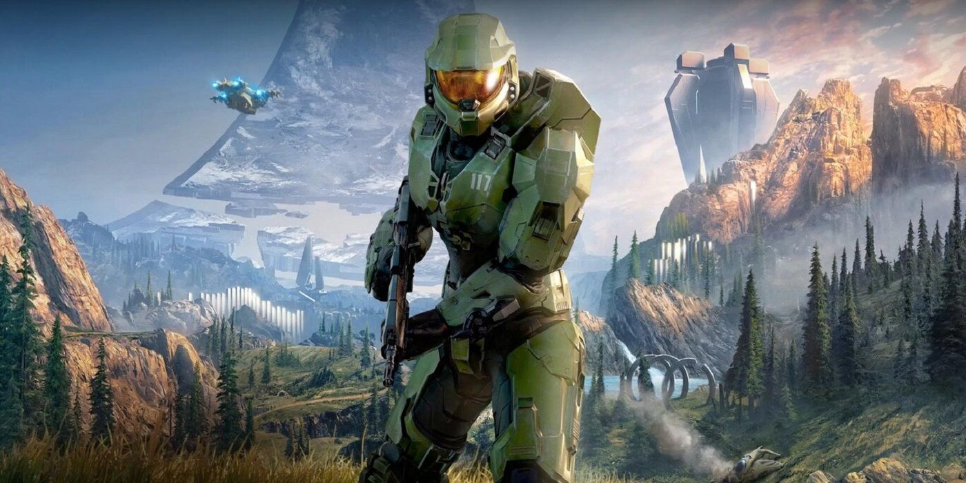 The Master Chief in the trailer for Halo: Infinite