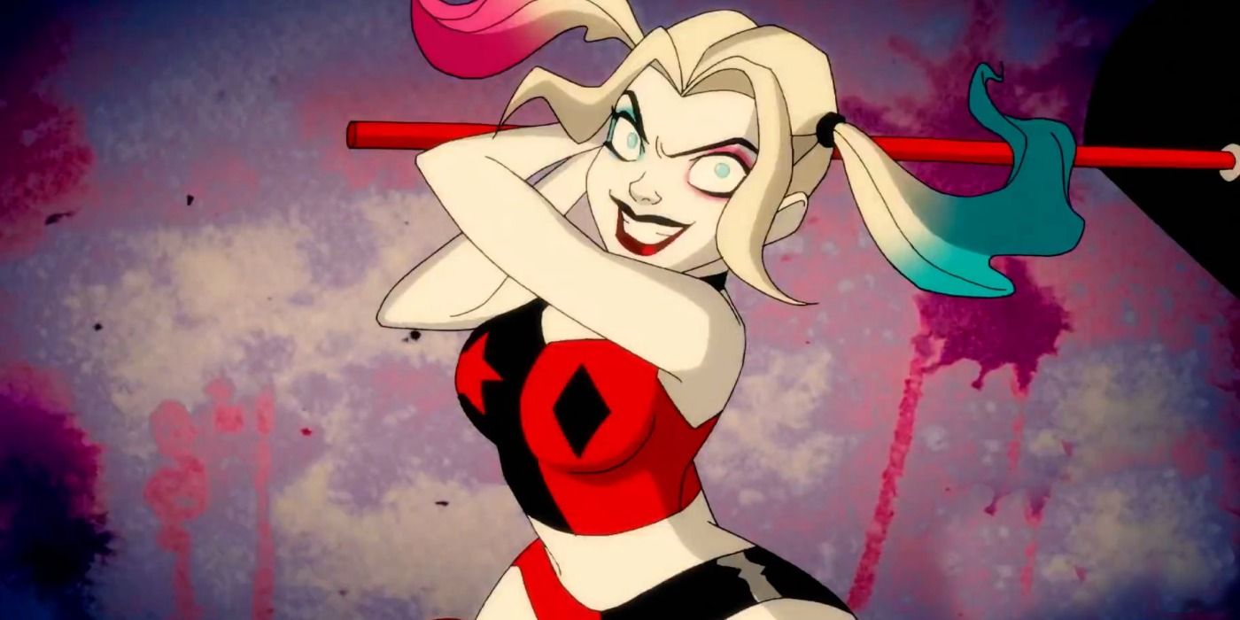 Harley Quinn swinging her mallet in HBO Max promo