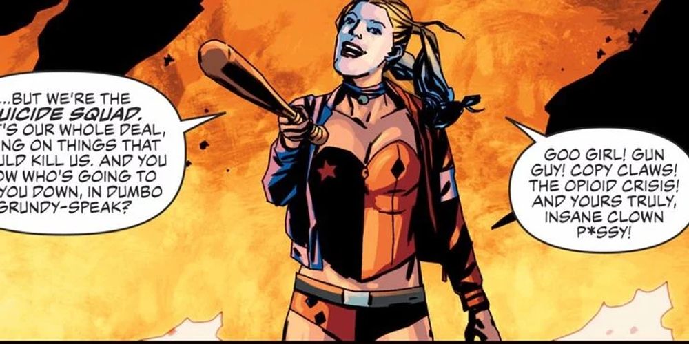 Harley gives herself a crude nickname in Suicide Squad