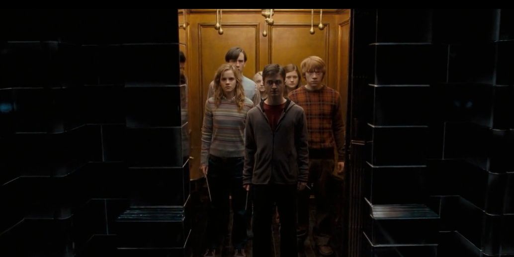 Harry and his friends in the Department of Mysteries in Order of the Phoenix