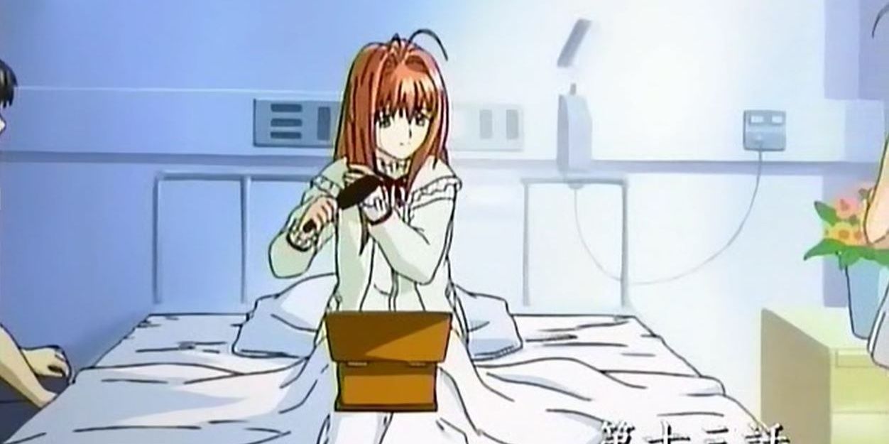 Haruka Suzumiya after waking up from a coma in Rumbling Hearts