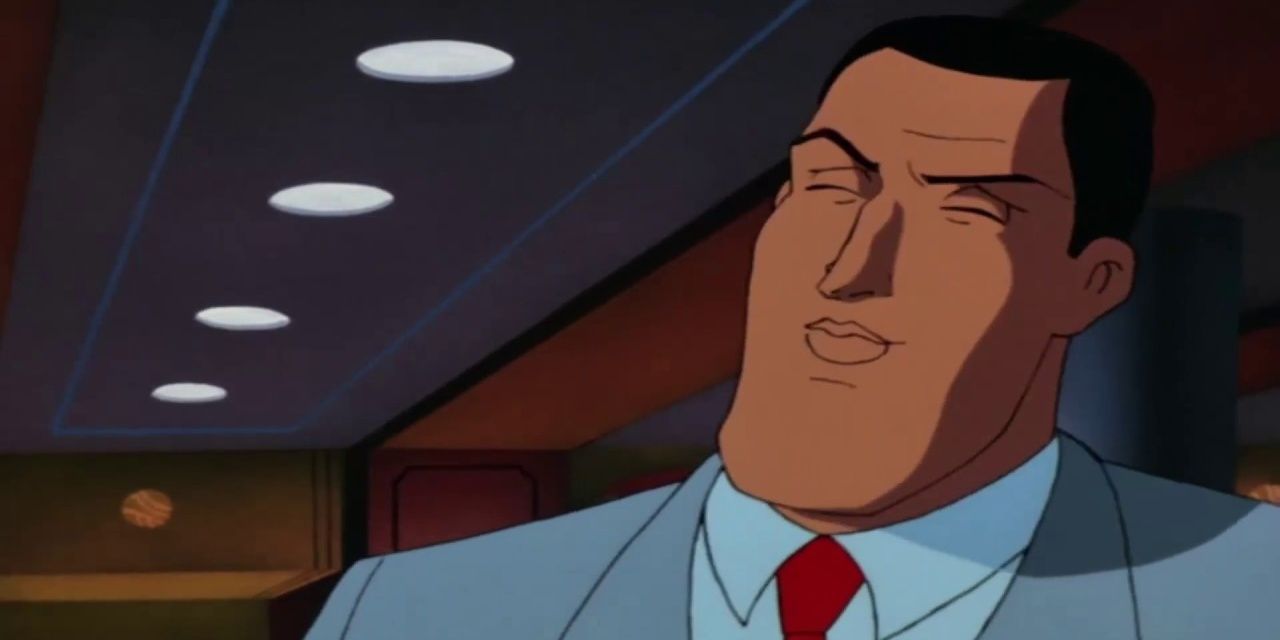 Harvey Dent brushes aside Bruce Wayne's concerns in Batman The Animated Series