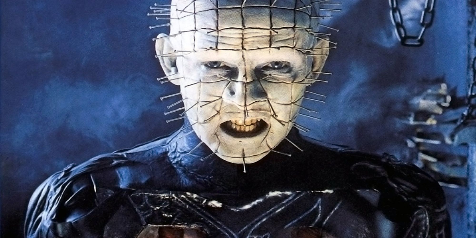 Pinhead looks angry in Hellraiser