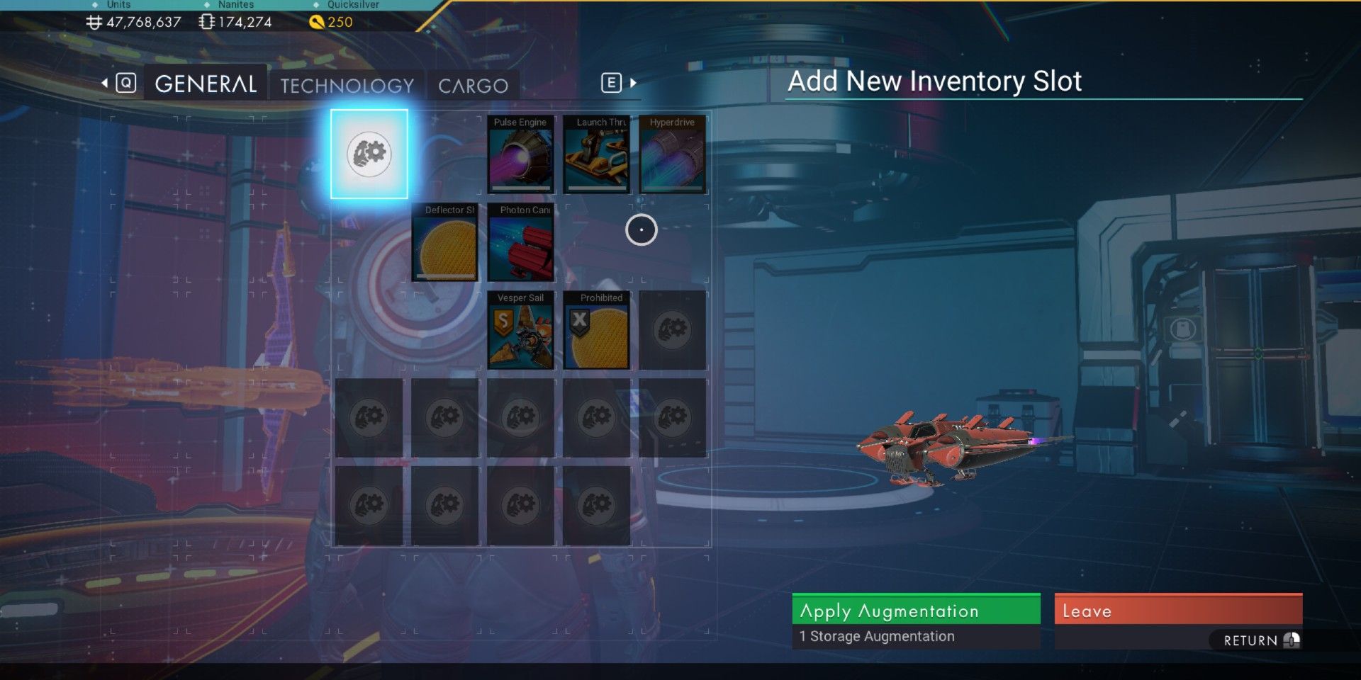 Como atualizar o inventário do navio (facilmente) em No Man's Sky