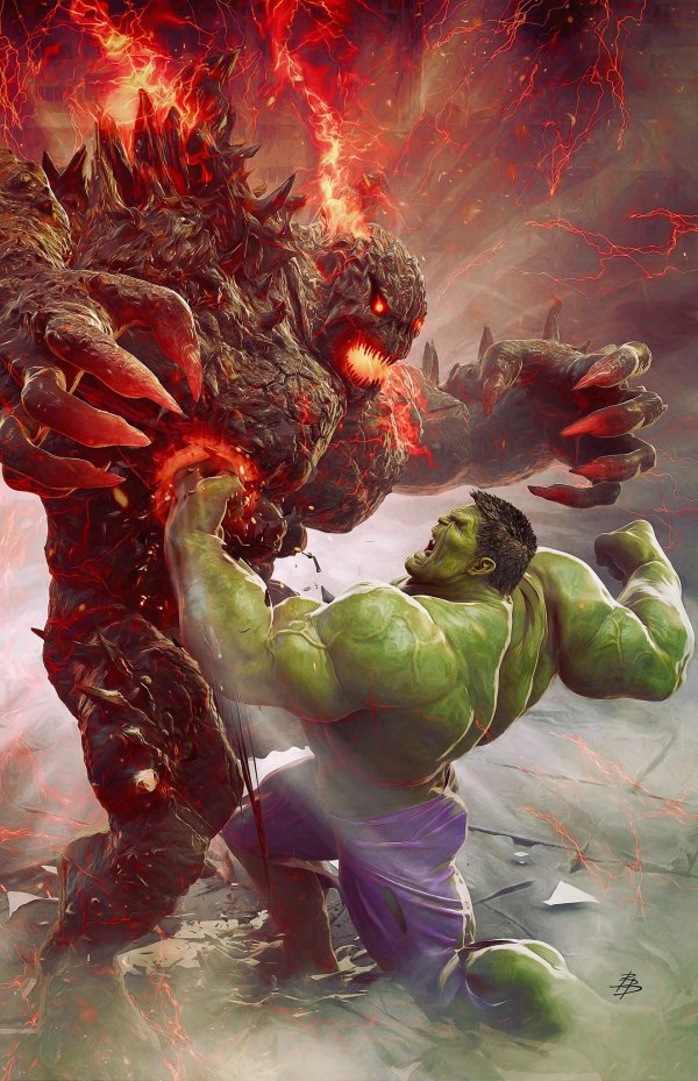 Hulk 6 bjorn barends variant cover art of titan