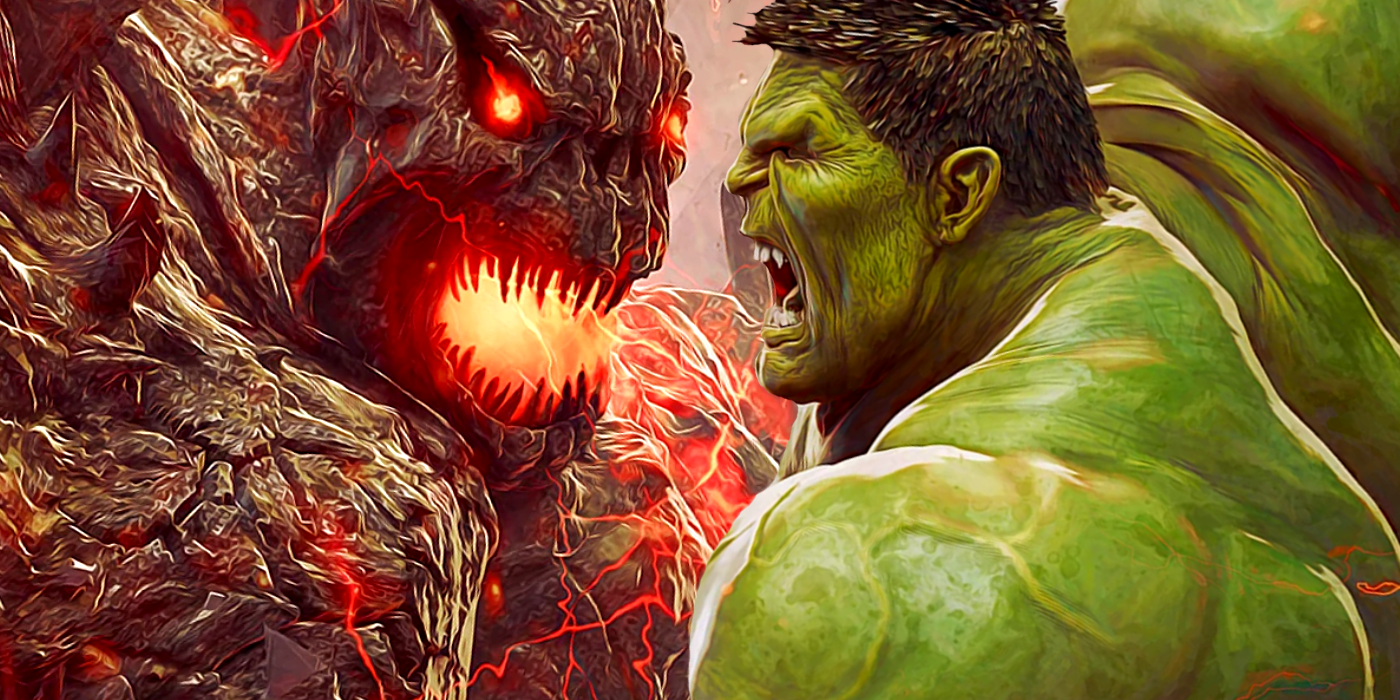 Hulk vs Titan Comic Art