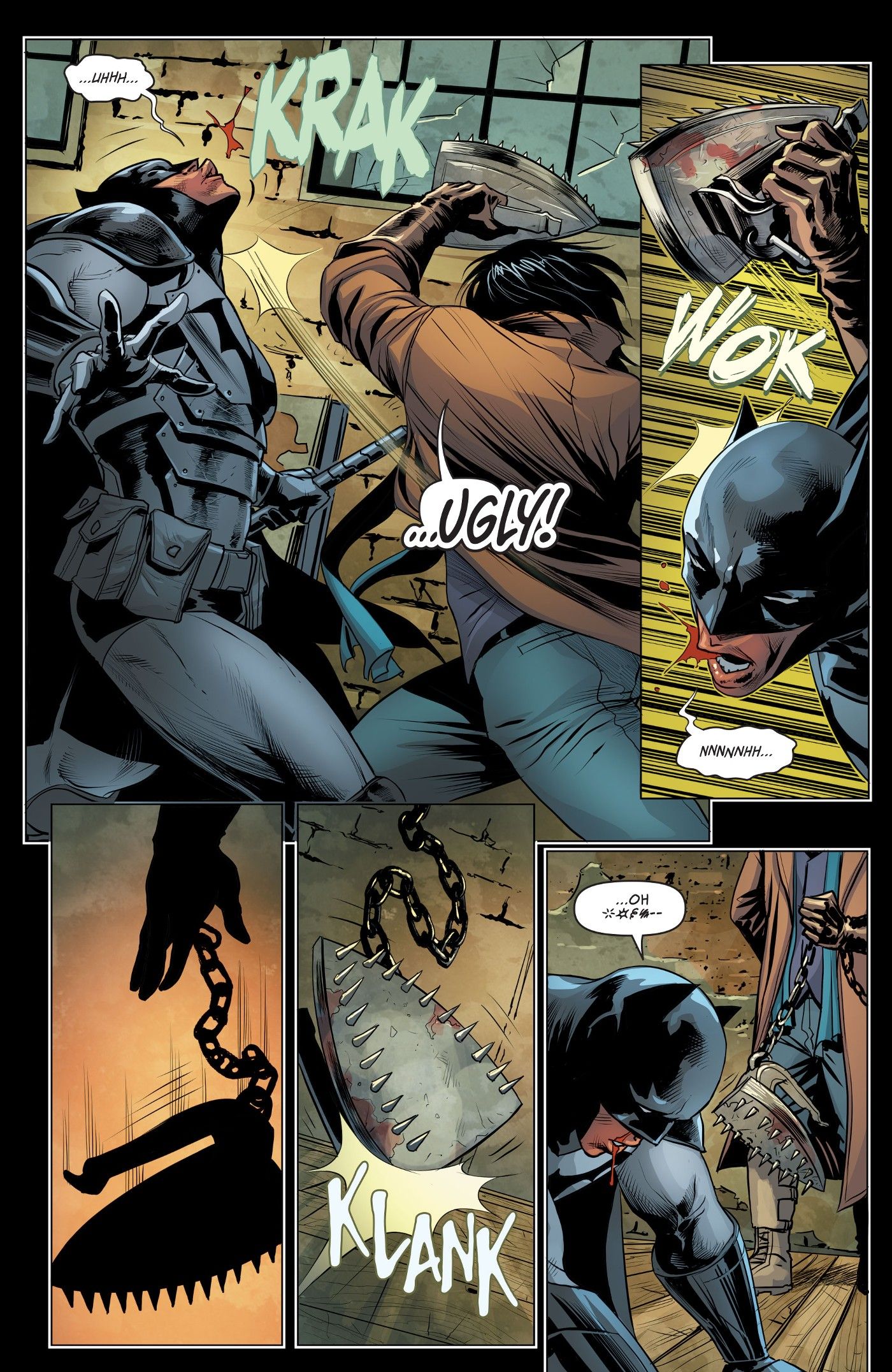 Villain hits Jace Fox Batman in face