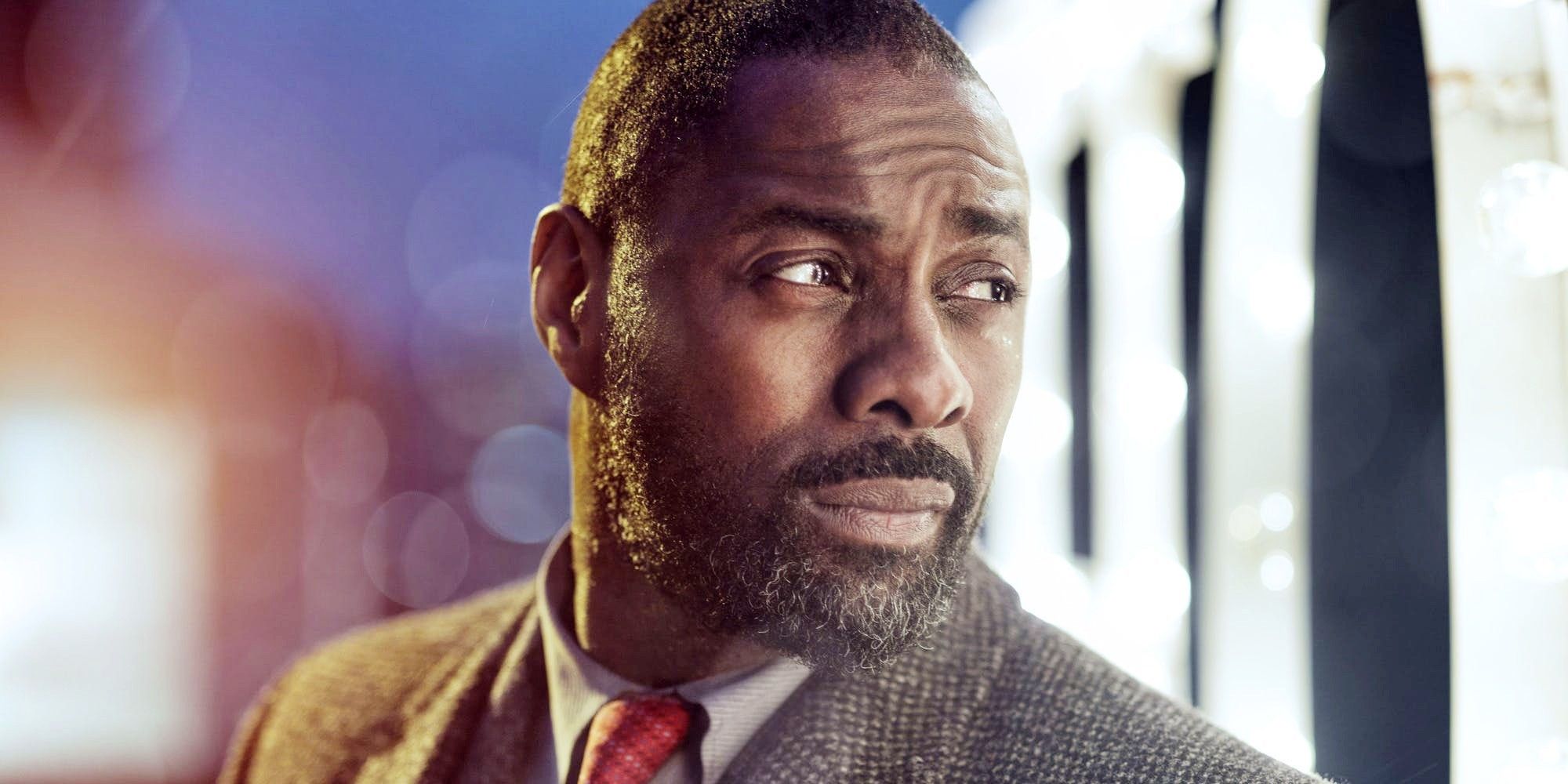 Idris Elba acting in Luther