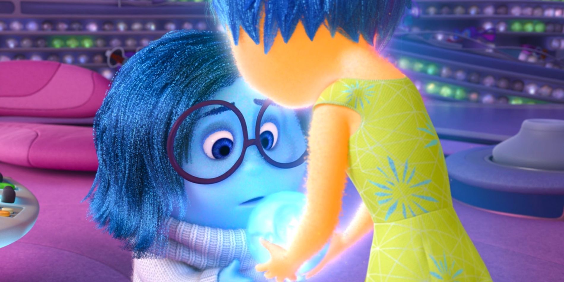 Inside Out Ending Joy Giving Sadness A Memory
