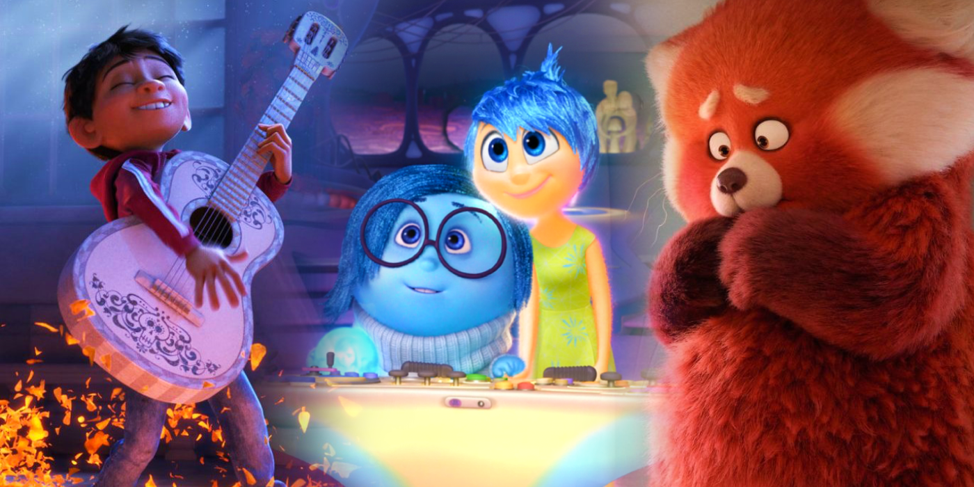 Inside Out Joy And Sadness With Miguel Coco And Mei Turning Red