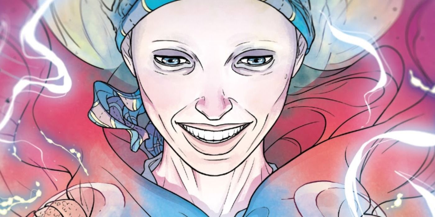 Jane Foster wields Mjolnir in Marvel Comics.