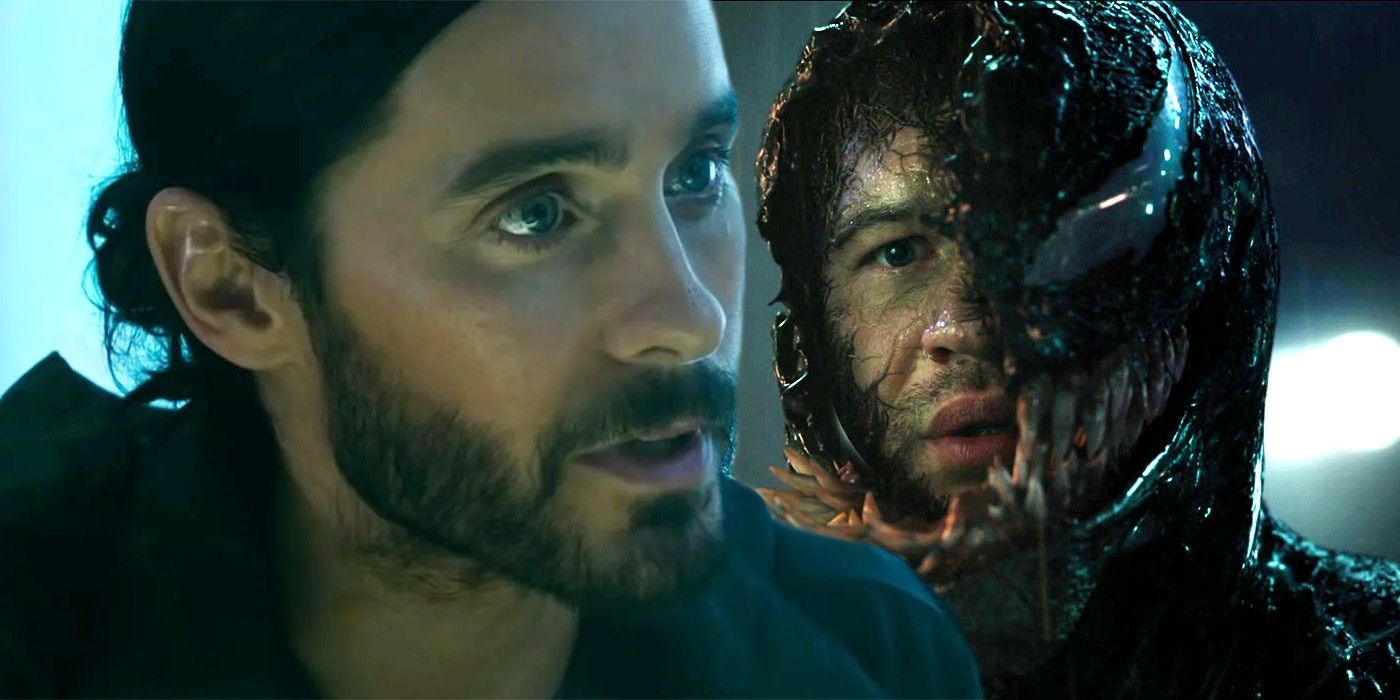 Jared Leto as Morbius and Tom Hardy as Venom
