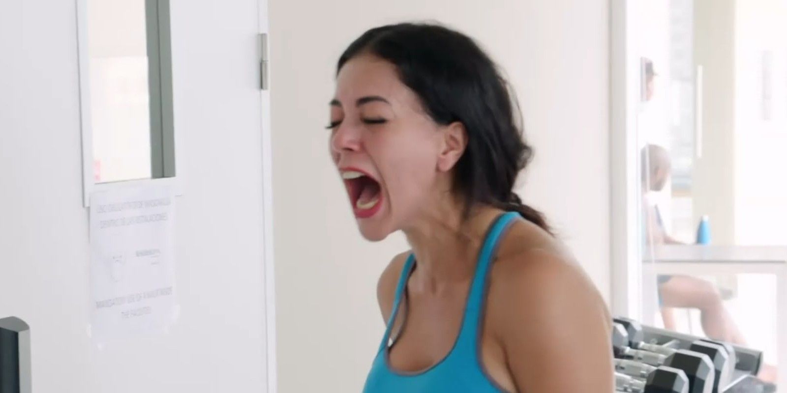 90 Day Fiancé: Before the 90 Days star Jasmine Pineda yelling at Gino wearing blue top