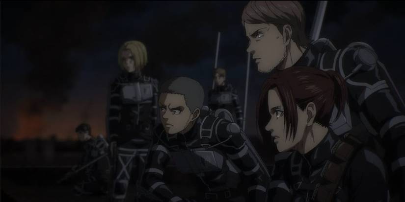 Jean, Sasha, Connie in Marley Attack On Titan