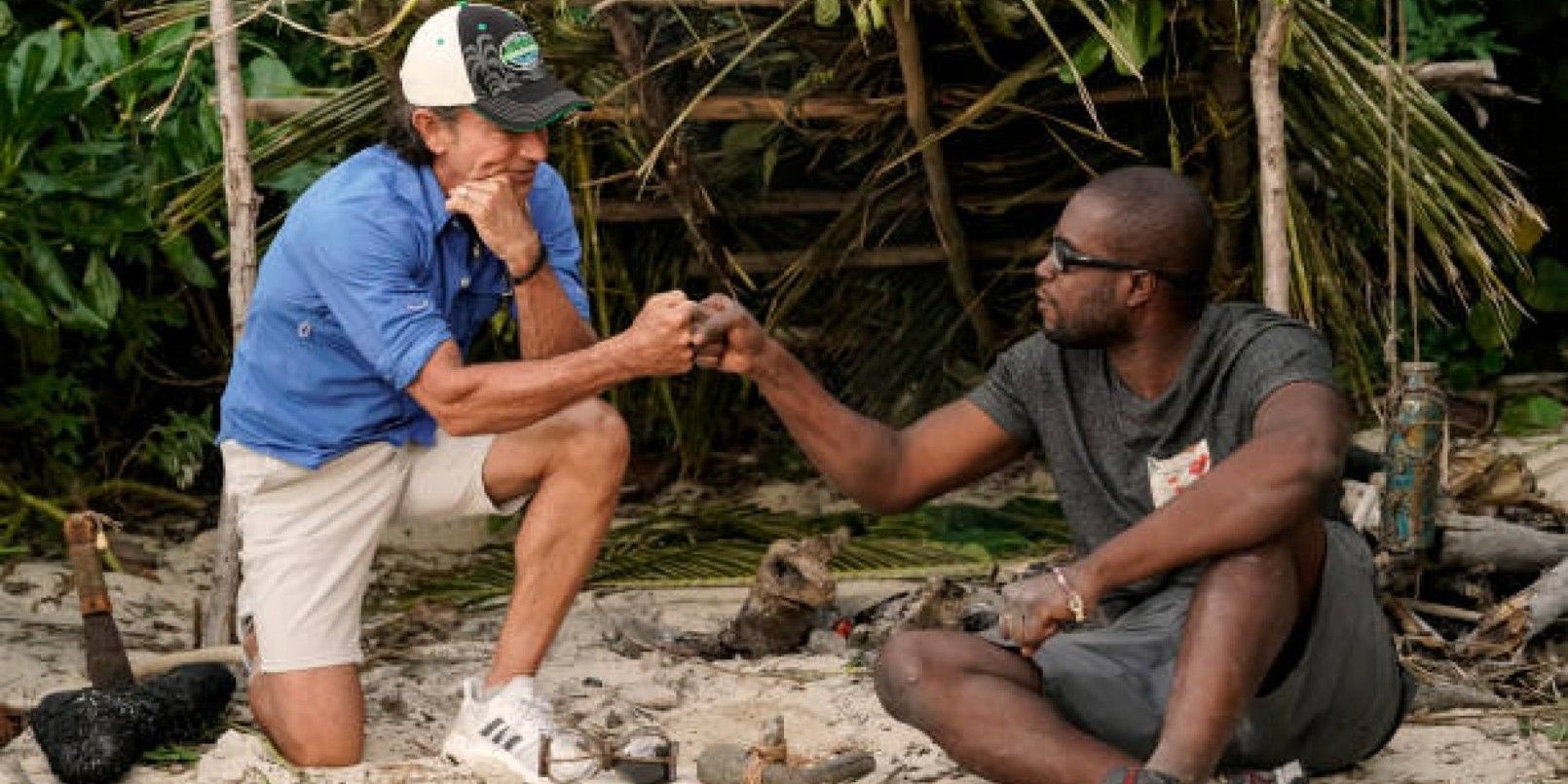 Jeff Probst and Rocksroy Exile Island