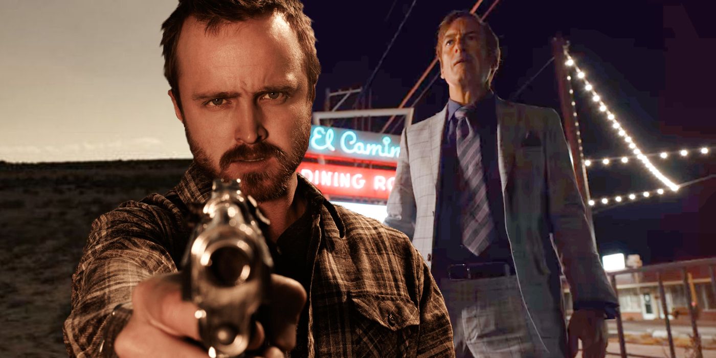 Jesse in Breaking Bad and Saul at El Camino diner in Better Call Saul