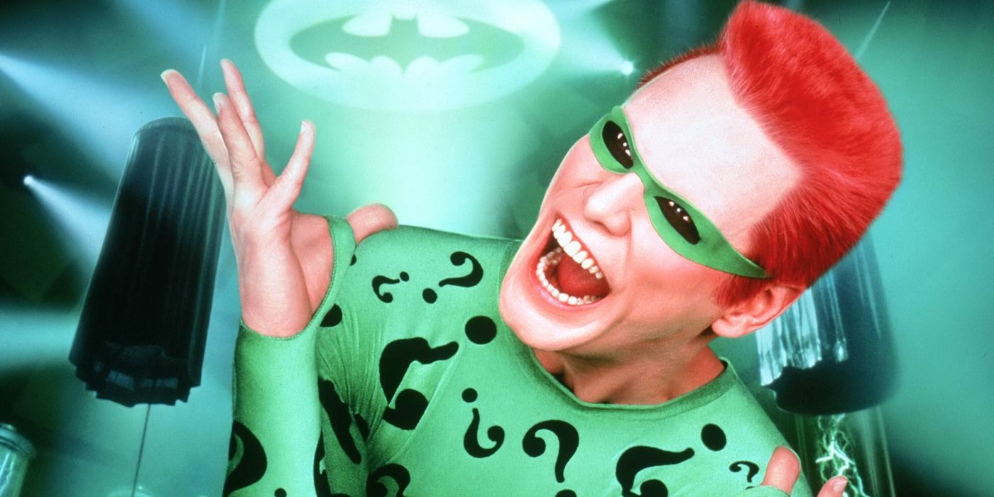 Jim Carrey as the Riddler in Batman Forever