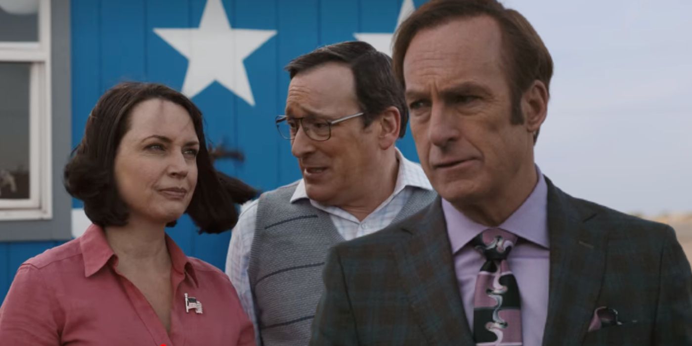 Jimmy with Craig and Betsy Kettleman in Better Call Saul