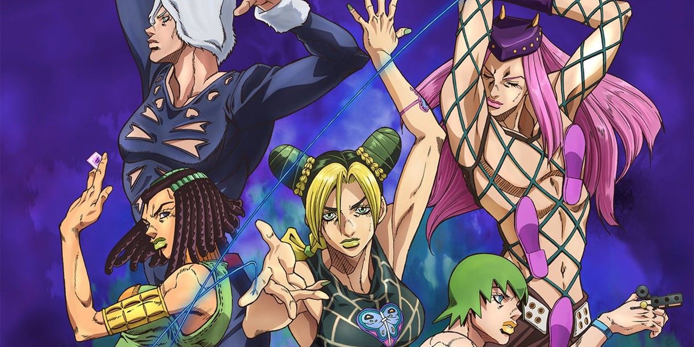 JJBa Stone Ocean Characters Anime Umbrella