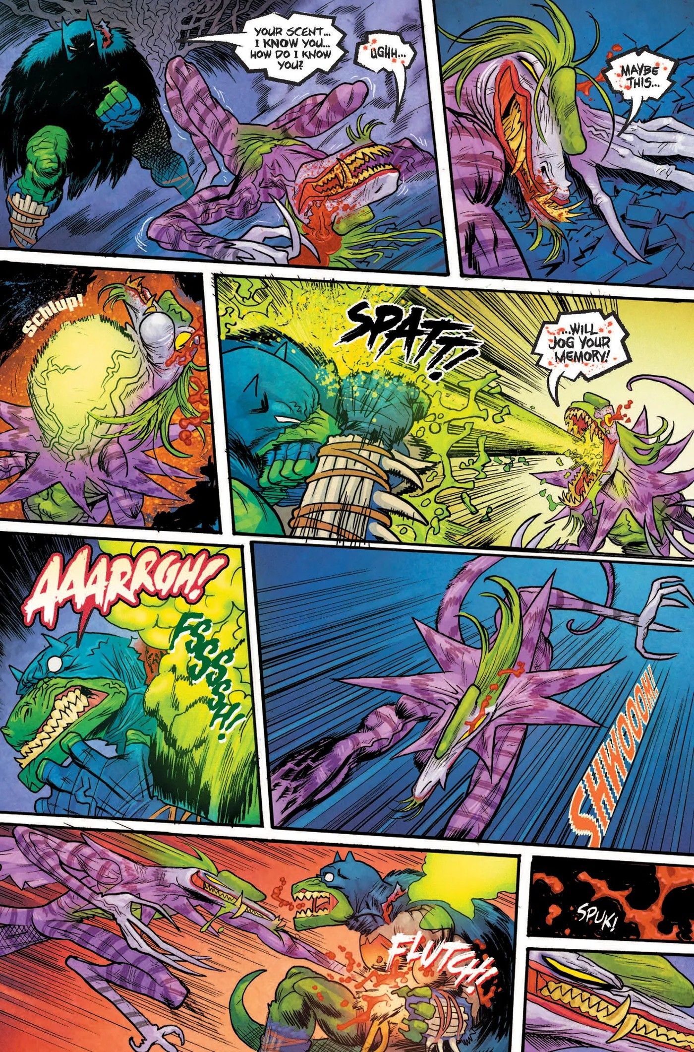 Dinosaur Batman vs Joker Gives T-Rex Dark Knight a Savage Origin
