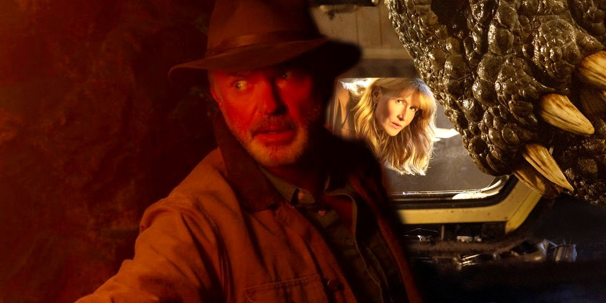 Jurassic World Dominion Sam Neil as Alan Grant and Laura Dern as Ellie Sattler