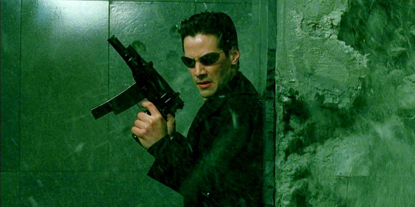 Keanu Reeves as Neo in The Matrix