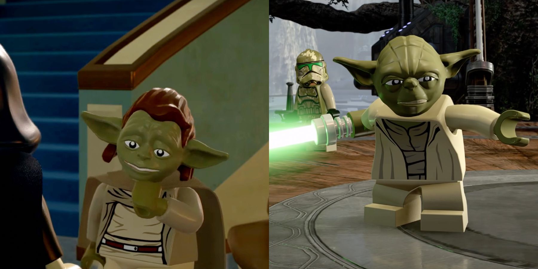 LEGO Star Wars: The Skywalker Saga appears to confirm that Jedi Master Yaddle doesn't talk like Yoda