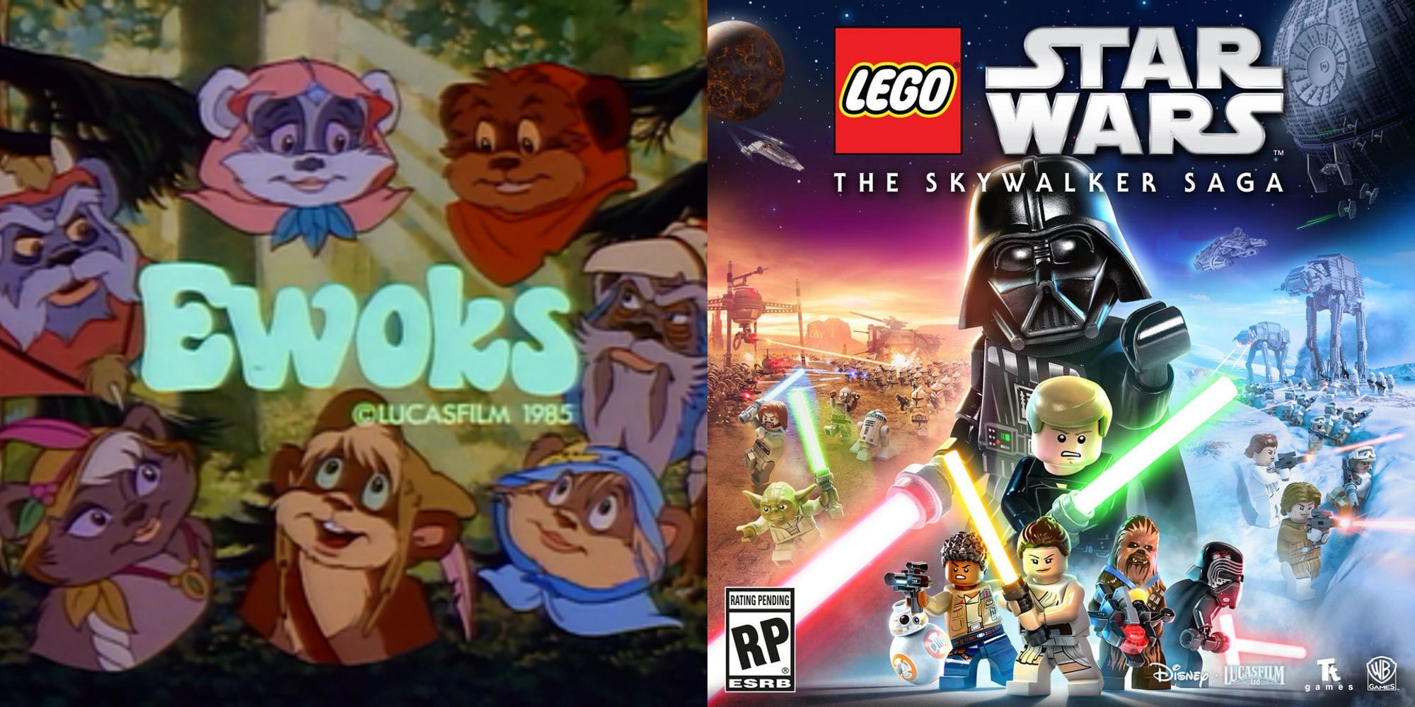 LEGO Star Wars References The Animated Ewoks Show You Want To Forget Ewoks Poster and LEGO Poster