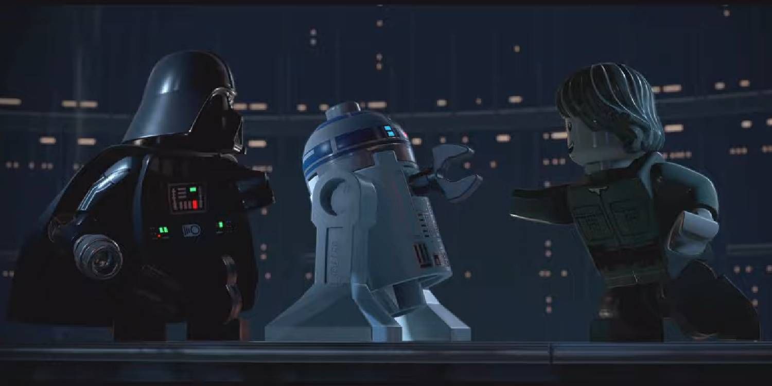 Luke vs Darth Vader on Bespin with R2-D2 LEGO Star Wars Skywalker Saga