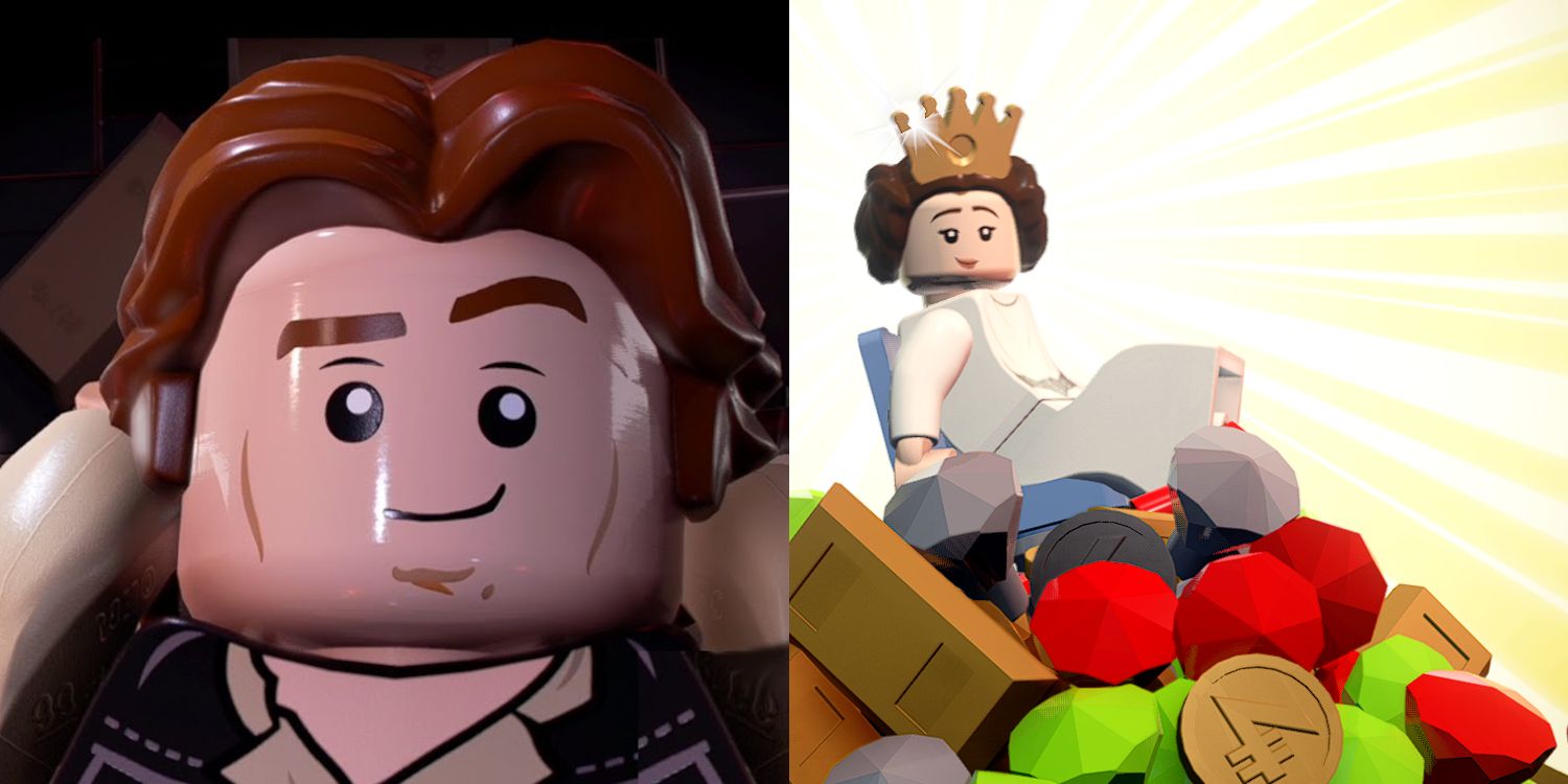 LEGO Star Wars The Skywalker Saga's Funniest Characters Han Solo Thinking About Leia