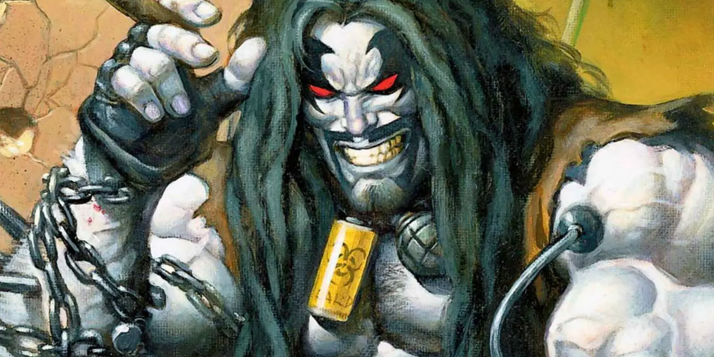 Lobo smiling in DC comics