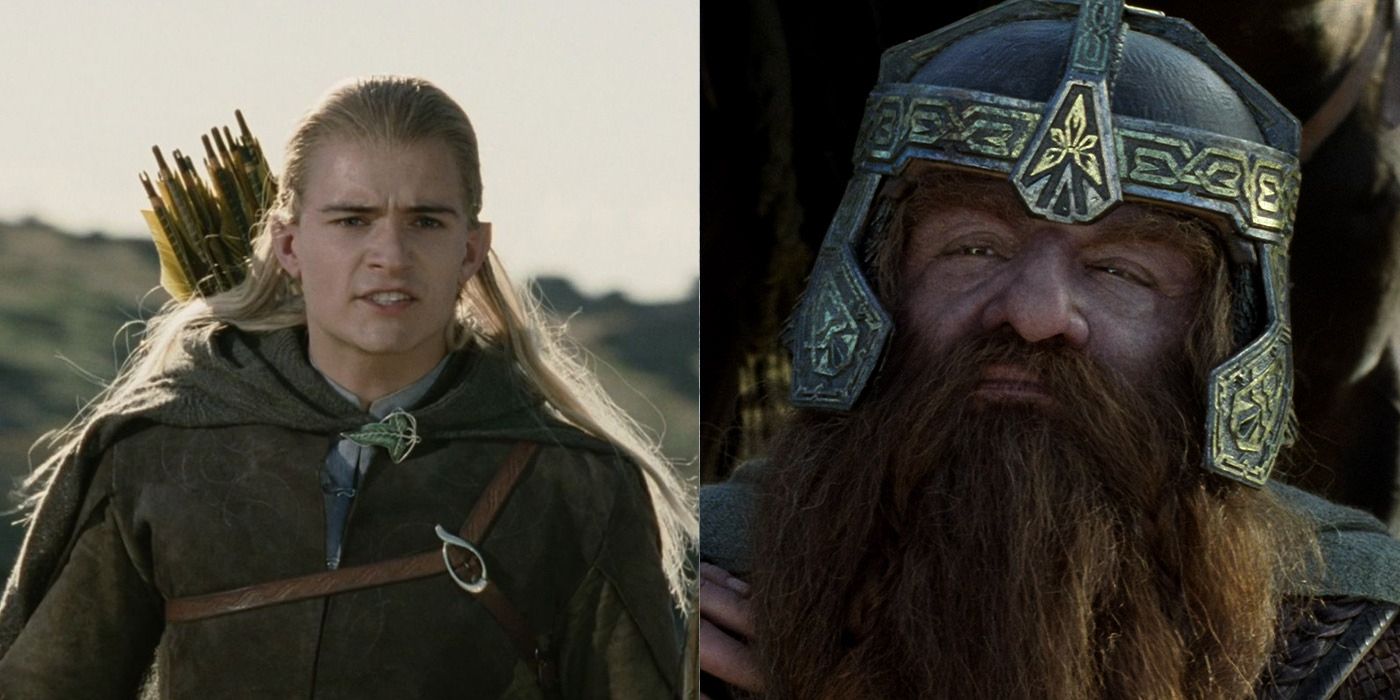 Legolas scouting and Gimli prepared for battle in Lord of the Rings