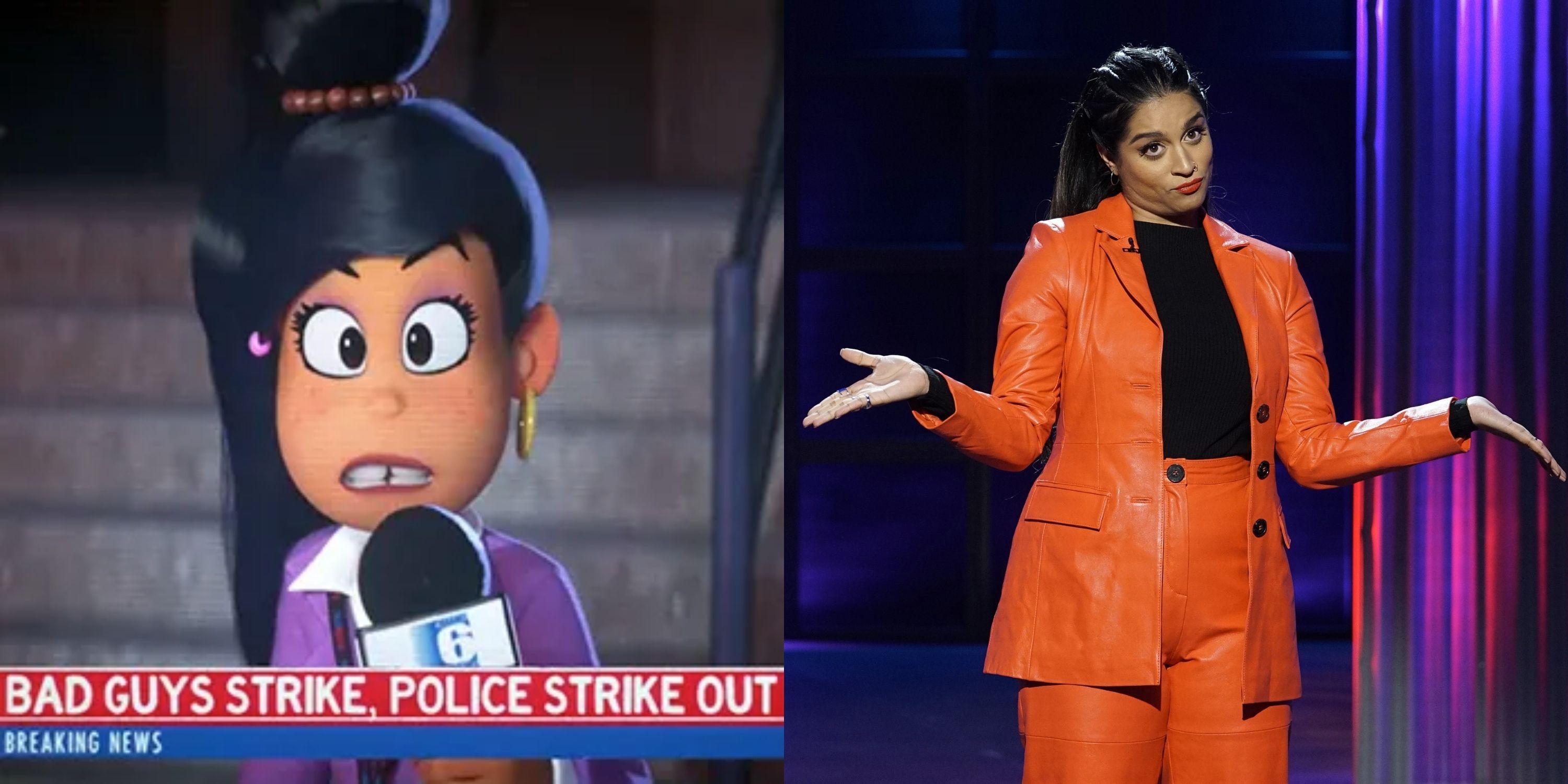 Lilly Singh as Tiffany Fluffit in The Bad Guys and A Little Late with Lilly Singh