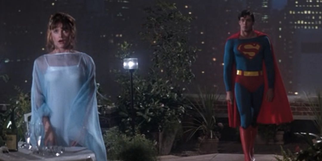 Lois offers Superman wine in Superman 1978
