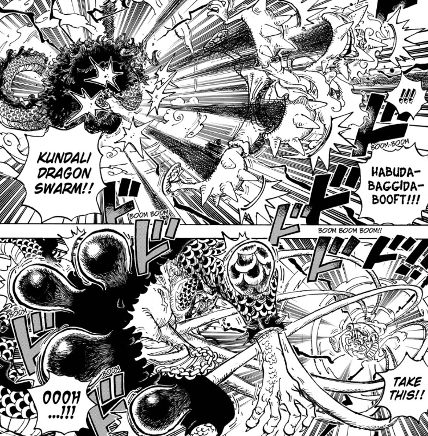 Luffy vs Kaido One Piece Gear Fifth Attack