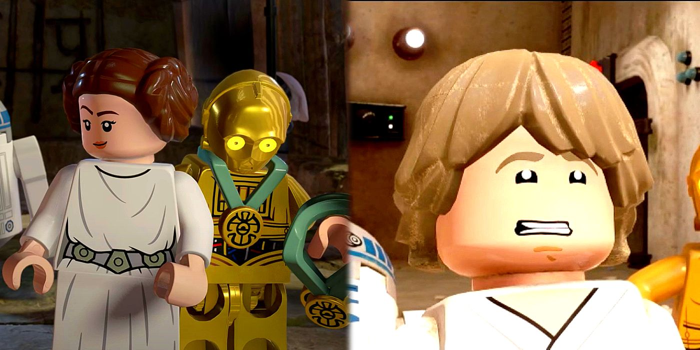 Luke and Leia in LEGO Star Wars