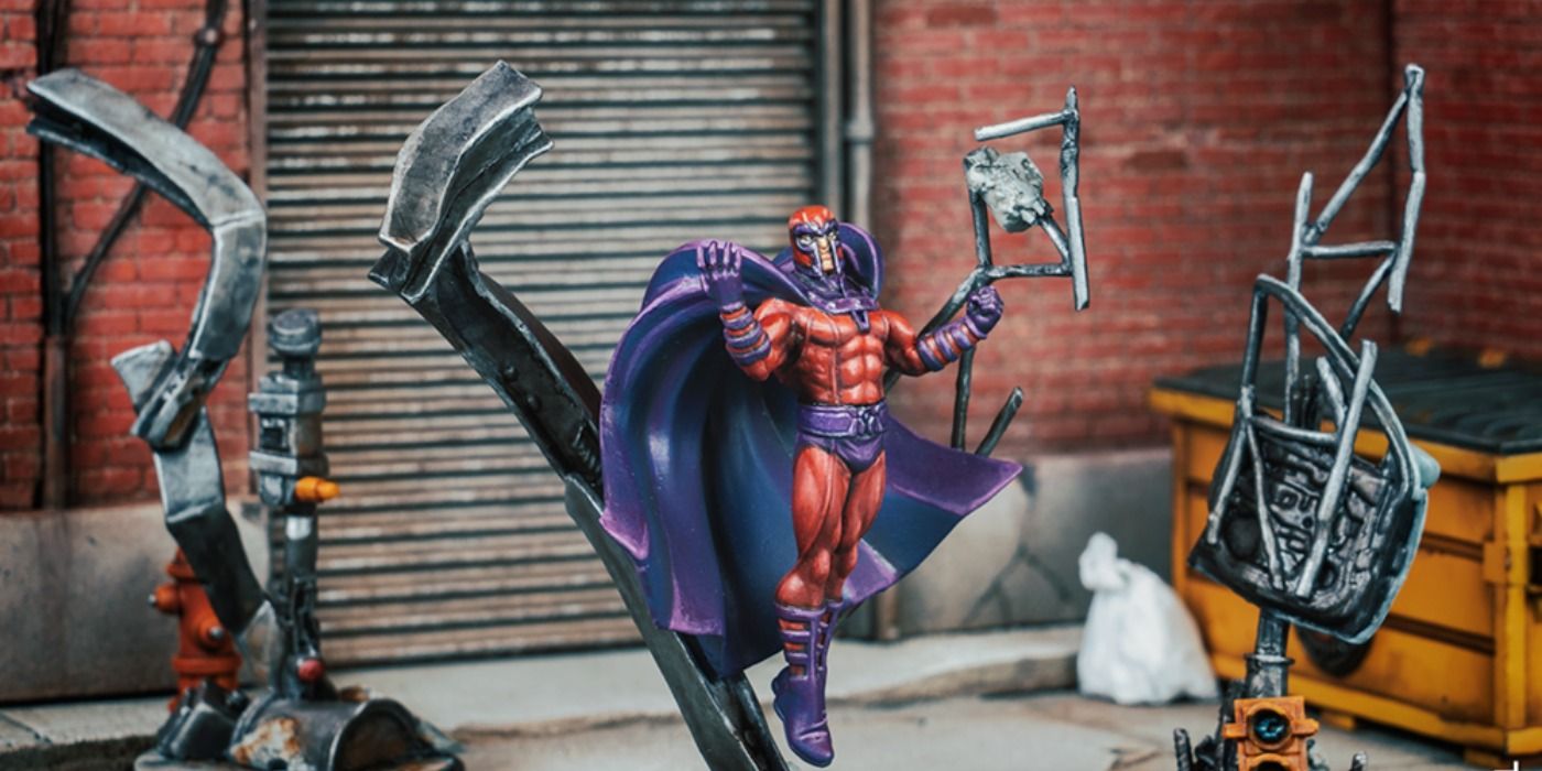 Magneto's figure in Marvel Crisis Protocol