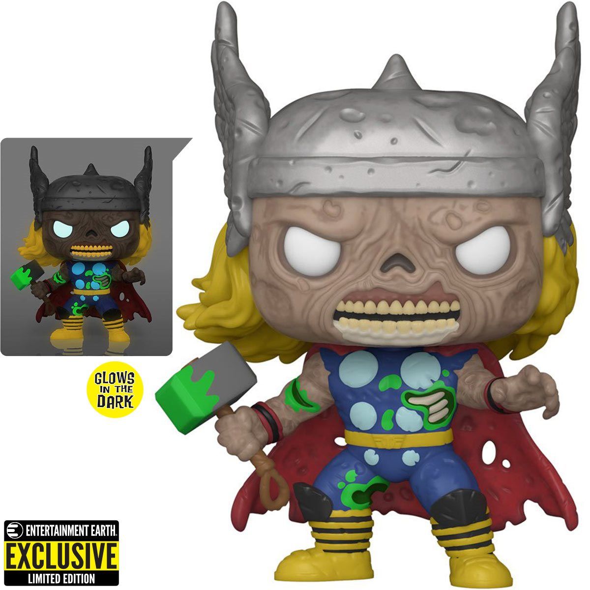 Marvel Zombies Thor Glow in the Dark Funko Pop Figure Entertainment Earth