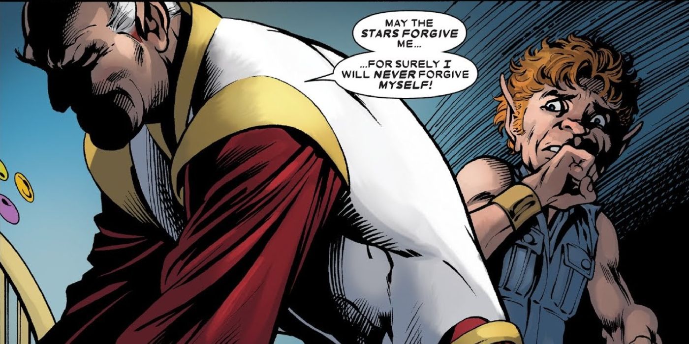 Eros attempts to kill Thanos as a child.