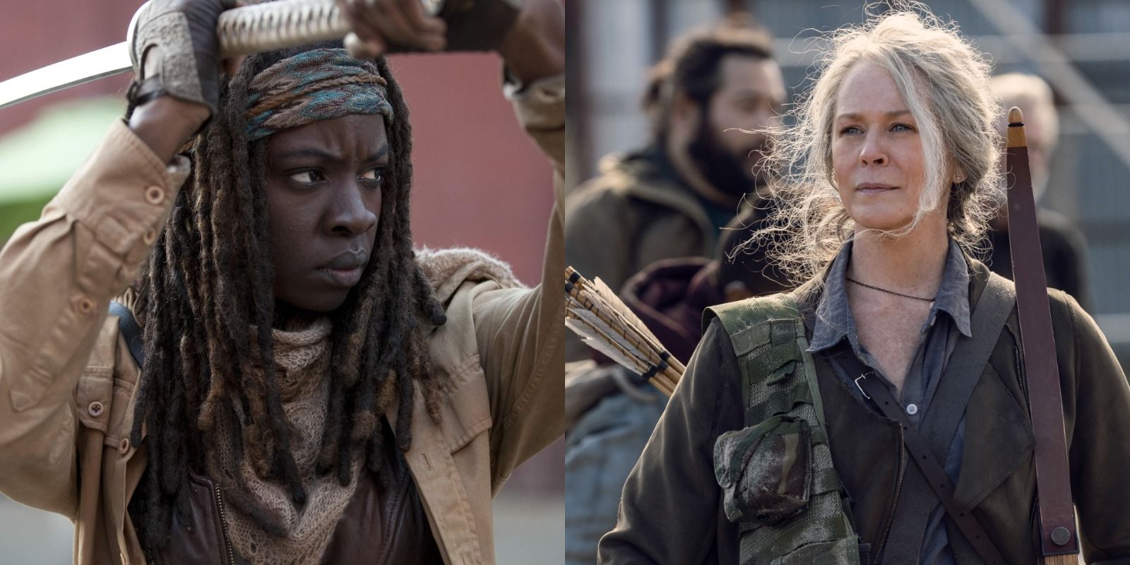 Michonne and Carol in The Walking Dead 