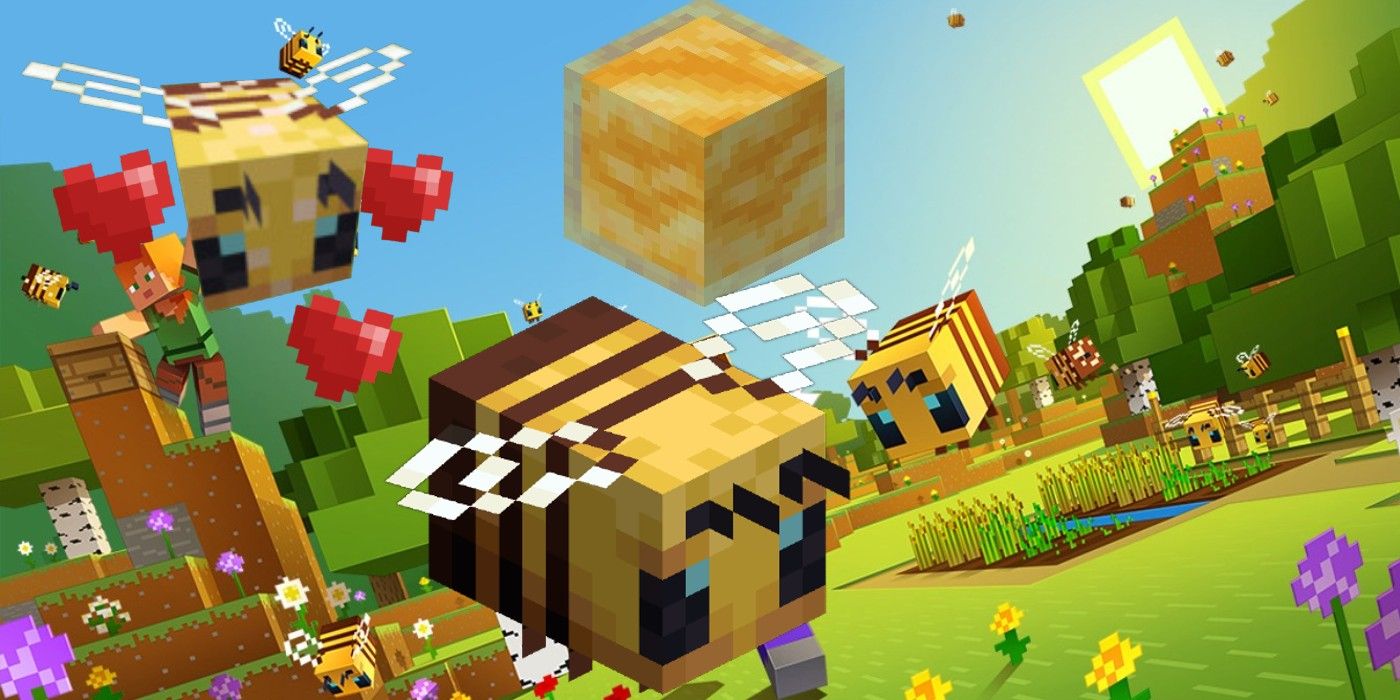 Minecraft Bees Fun Minecart Mini Games