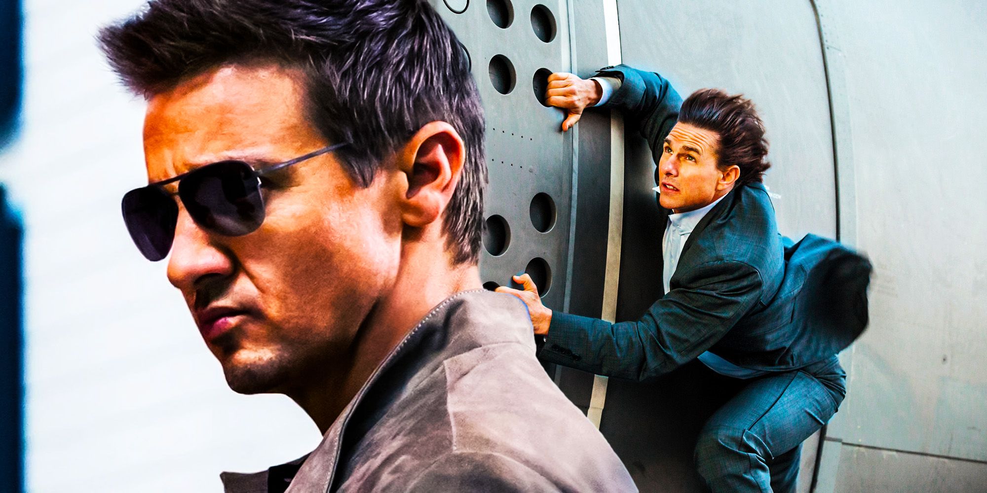 Tom Cruise como Ethan Hunt e Jeremy Renner como Willaim Brandt em Missão Impossível