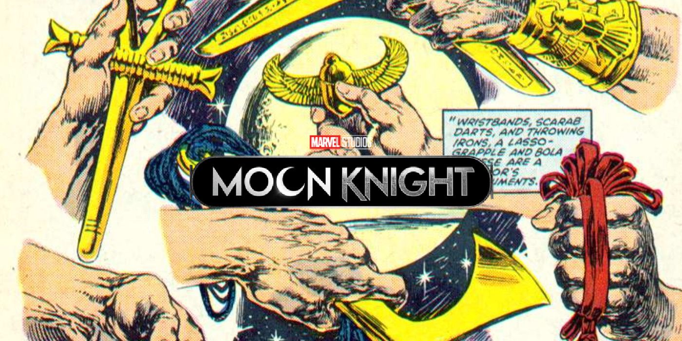 An image of Moon Knight artifacts from Marvel Comics.