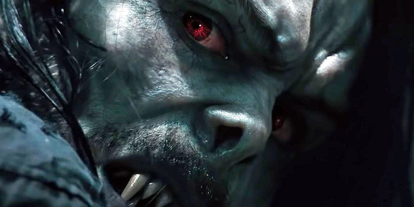 A shot of the vampire Morbius