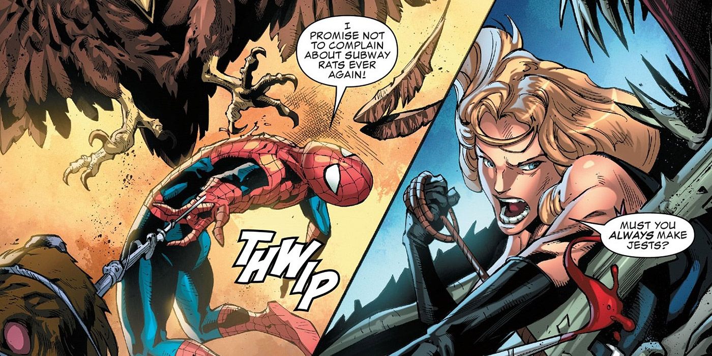 Spider-Man and Elizabeth Nikos