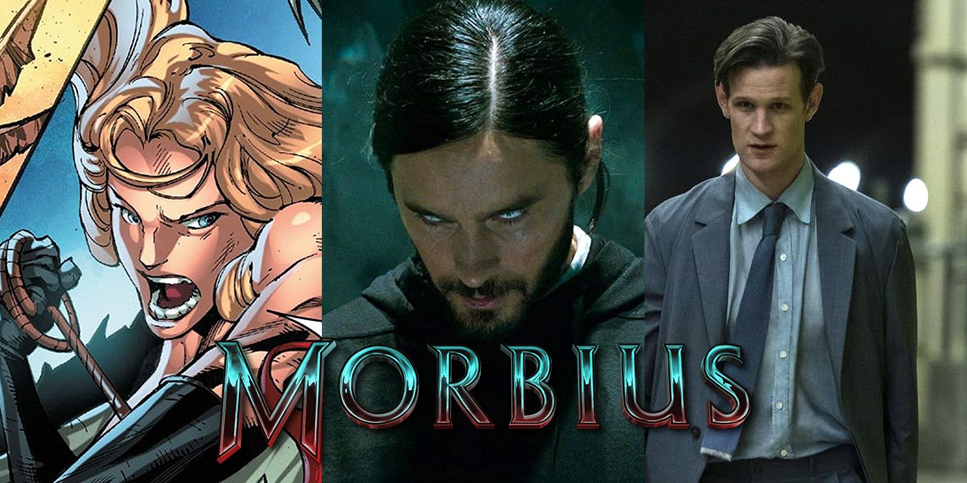 Split image of Elizabeth Nikos, Morbius and Milo