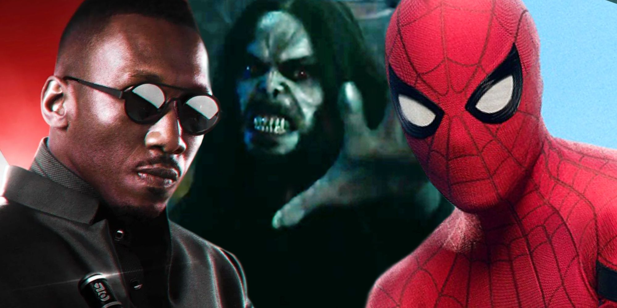 Morbius, Spider-Man, and Blade