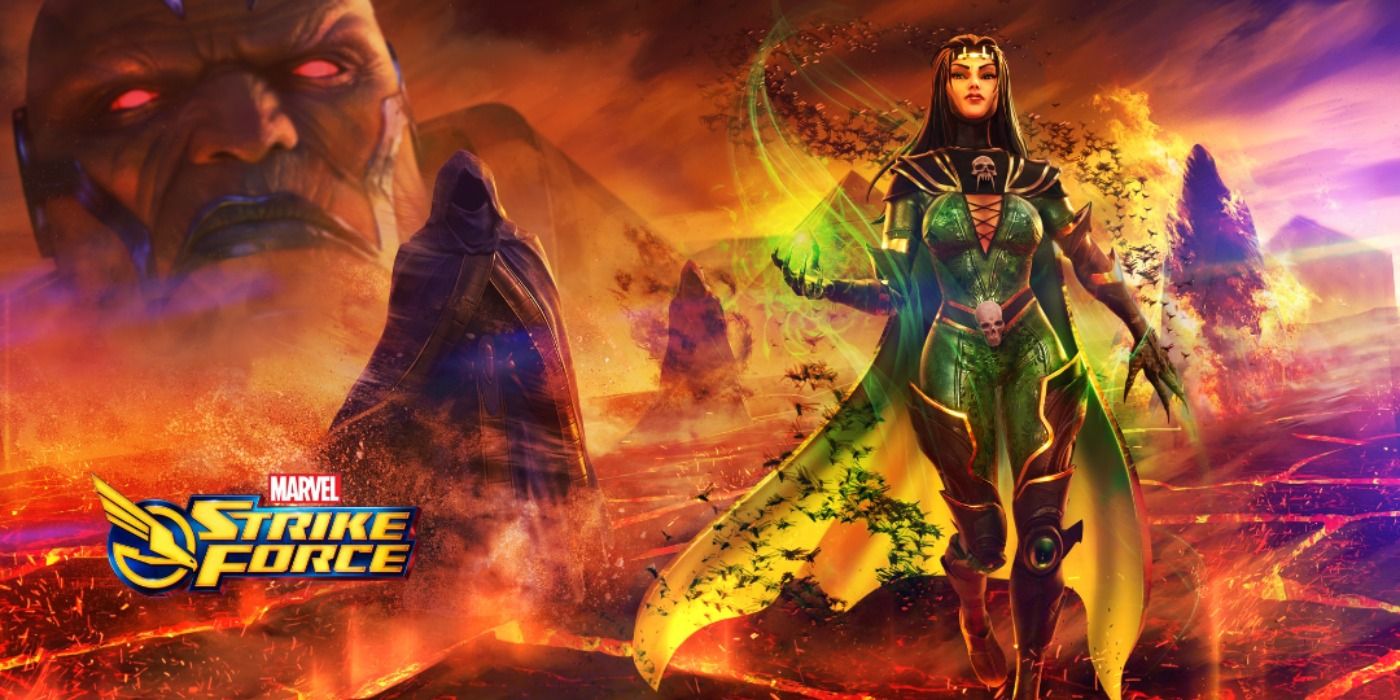 Morgan Le Fay's roster page in Marvel Strike Force