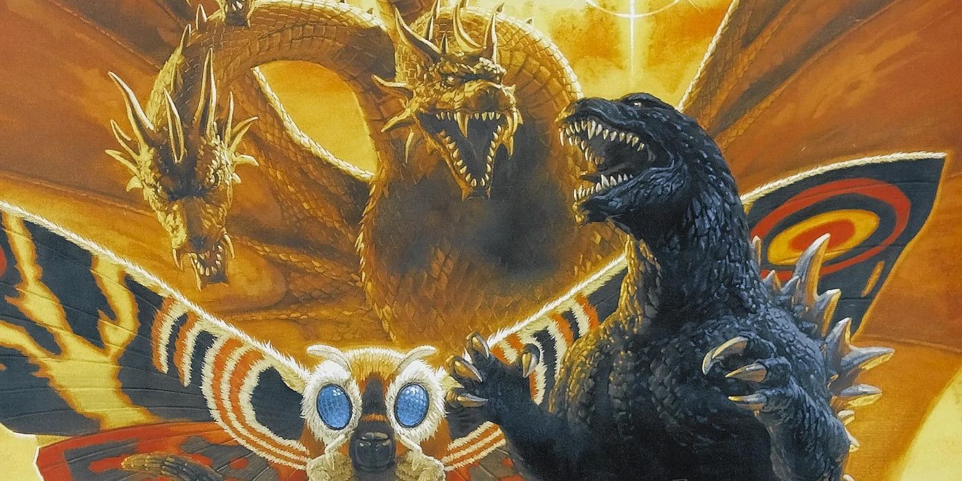 Godzilla, Mothra and Ghidorah in Giant Monsters ALl Out Attack GMK