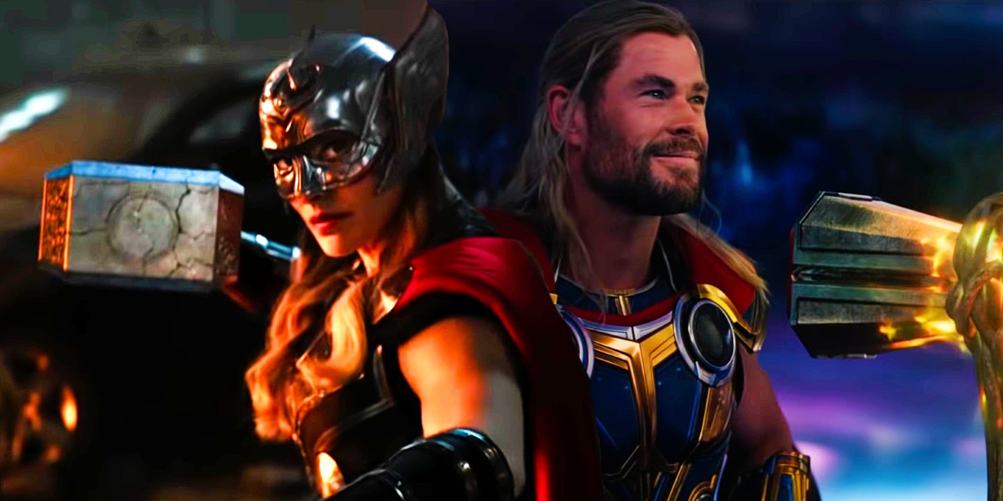Natalie Portman and Chris Hemsworth in Thor Love and Thunder Trailer